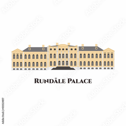Rundāle Palace in Latvia. I...