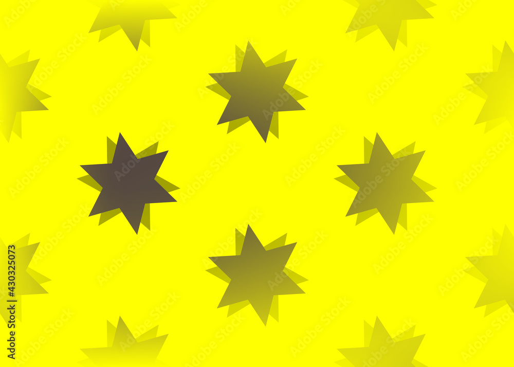 Yellow gradient background with a star. Yellow gradient background with a star.