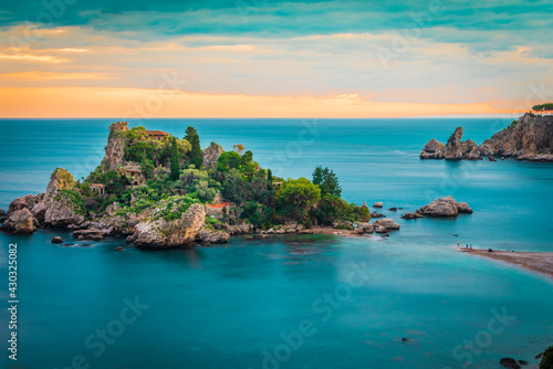 Isola Bella- a paradise island on the coat of Taormina, Sicily 