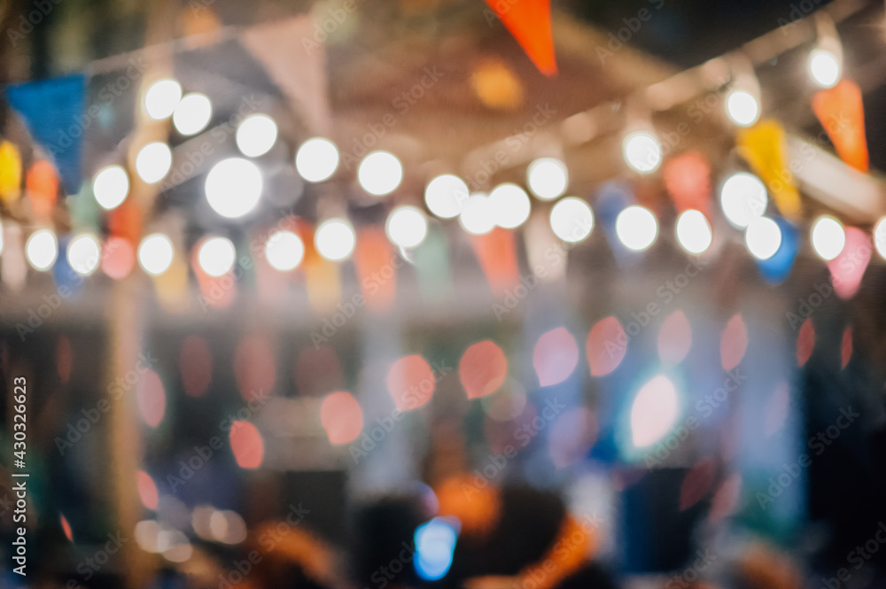 Festival Event Party with People Blurred Background Festival Event Party with People Blurred Background