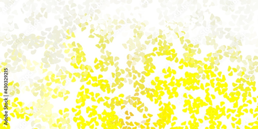 Light yellow vector backdrop with chaotic shapes. Light yellow vector backdrop with chaotic shapes.