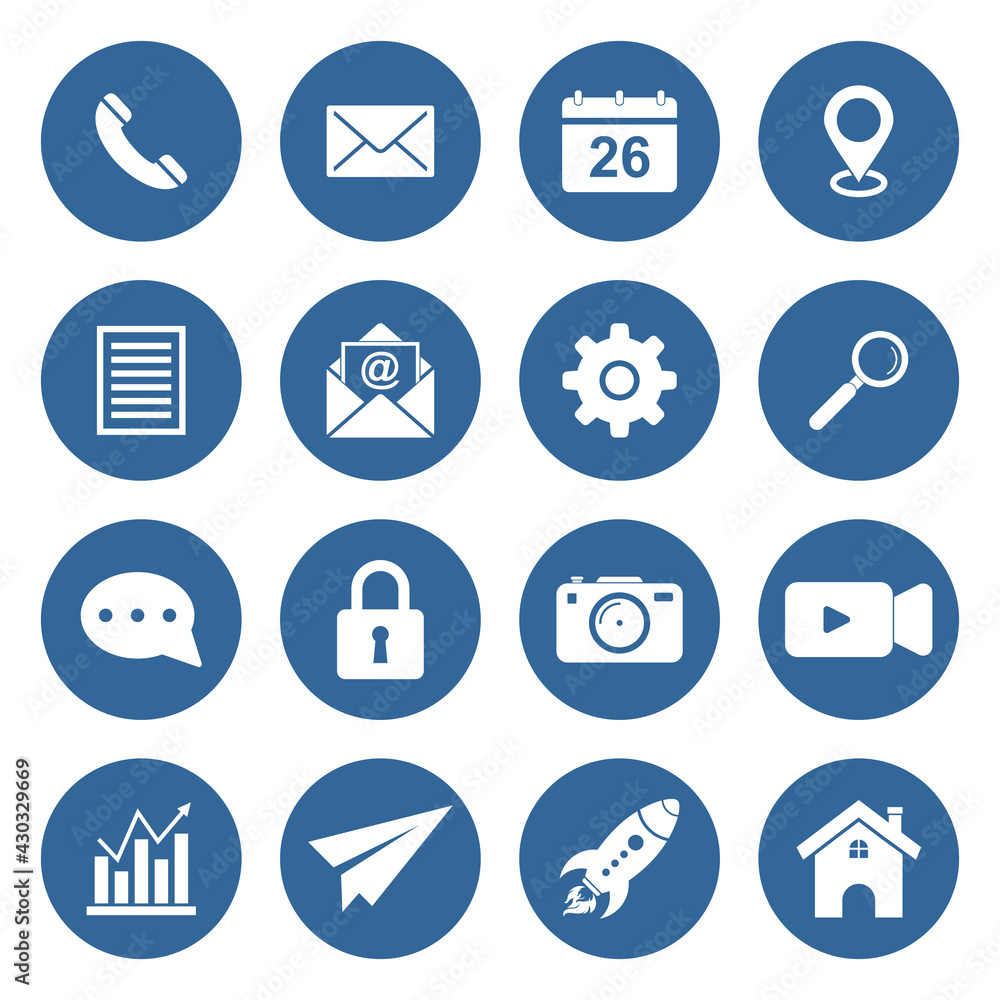 Fototapeta premium web icon set vector sign symbol