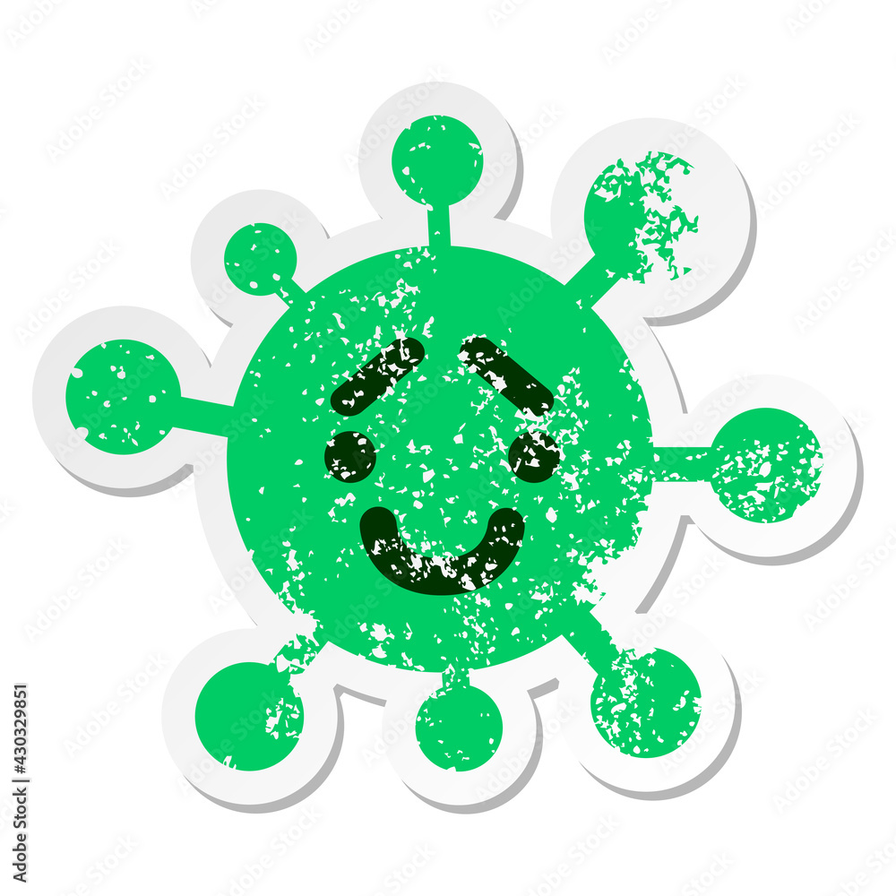 simple pleading virus distressed sticker simple pleading virus distressed sticker