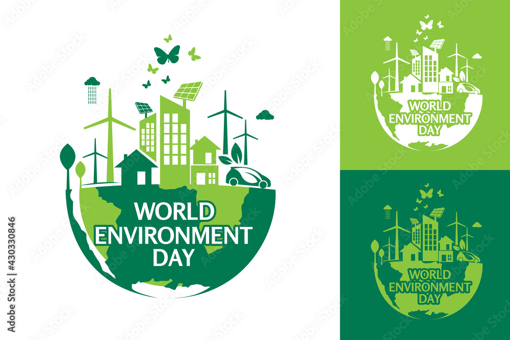 World environment day logo design template 