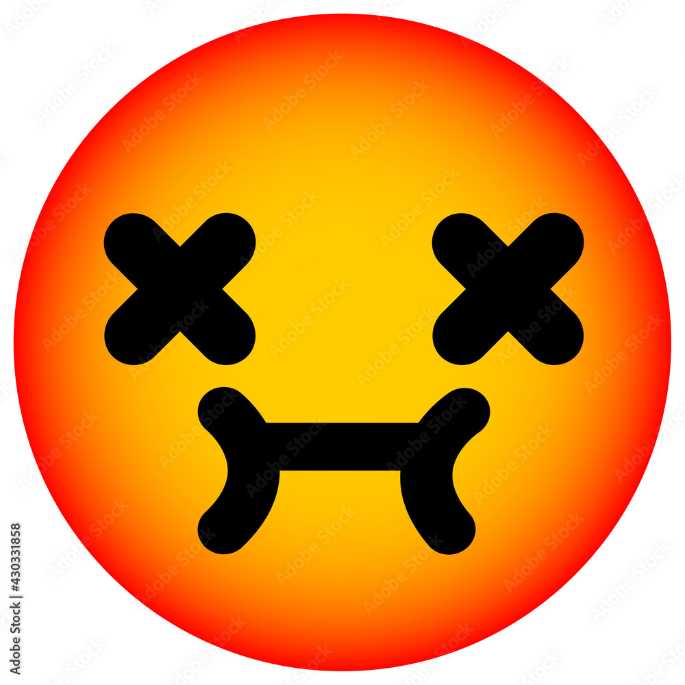 cute dead face circle cute dead face circle