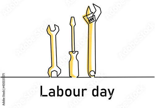 Single continuous line art ...