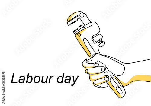 One continuous line drawing...