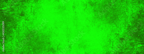 Neon green abstract stone concrete paper texture background banner panorama with vignette.