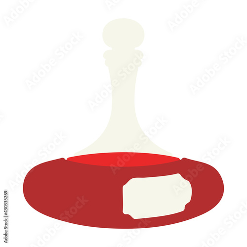 fancy decanter full of wine