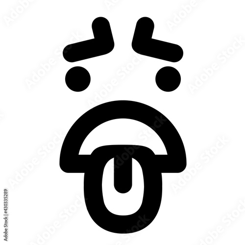 distraught face icon