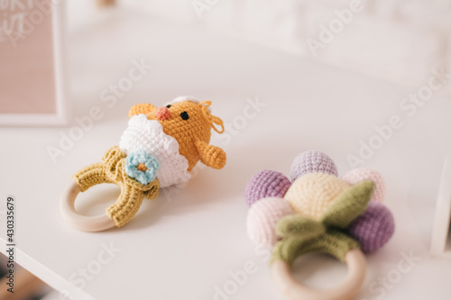 knitted toy on a ring photo