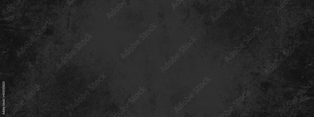Black anthracite stone concrete chalkboard blackboard texture background panorama banner long