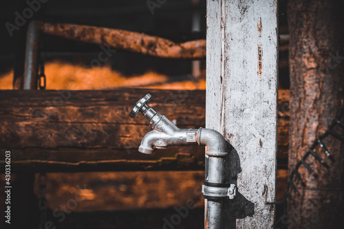 rusty metal pipe