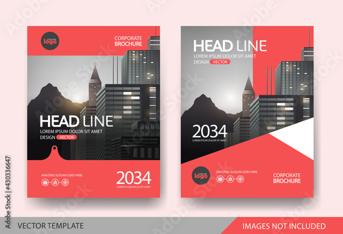 Corporate book cover design Layout template 