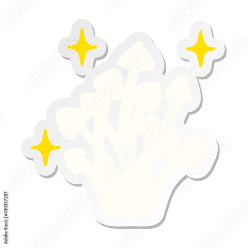 magic mushrooms growing sticker