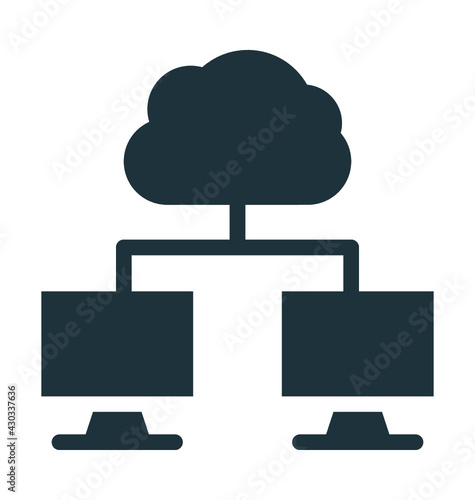 Cloud Connection Vector Icon