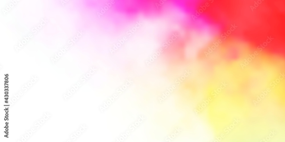 Light Multicolor vector layout with cloudscape.