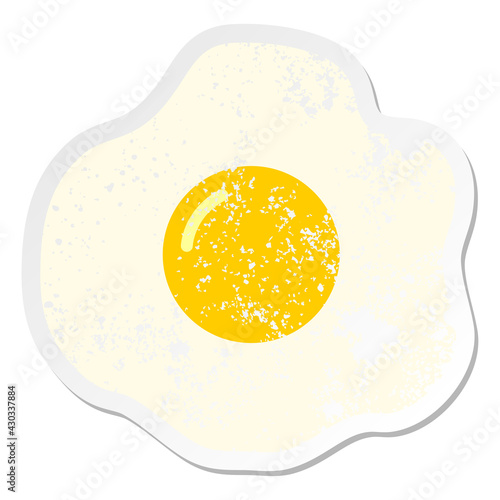 fried egg grunge sticker