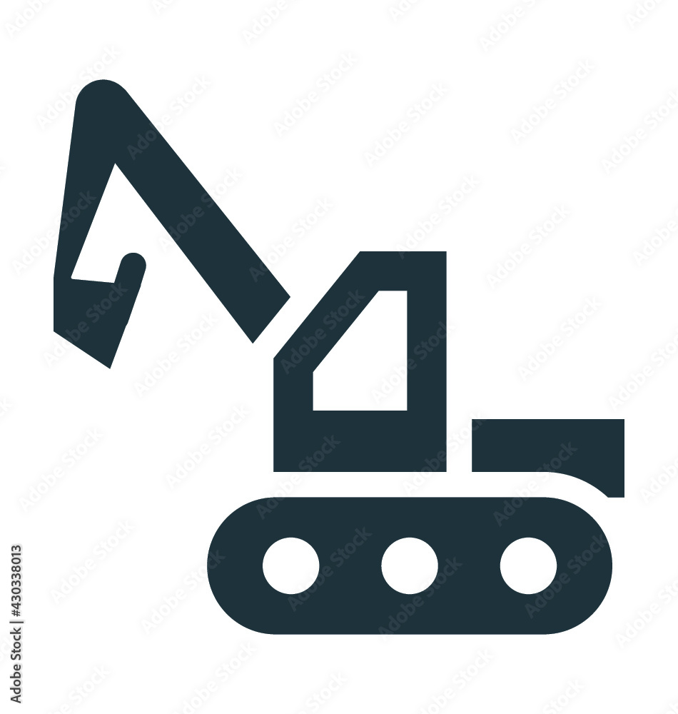 Construction Crane Cool Vector Icon Construction Crane Cool Vector Icon