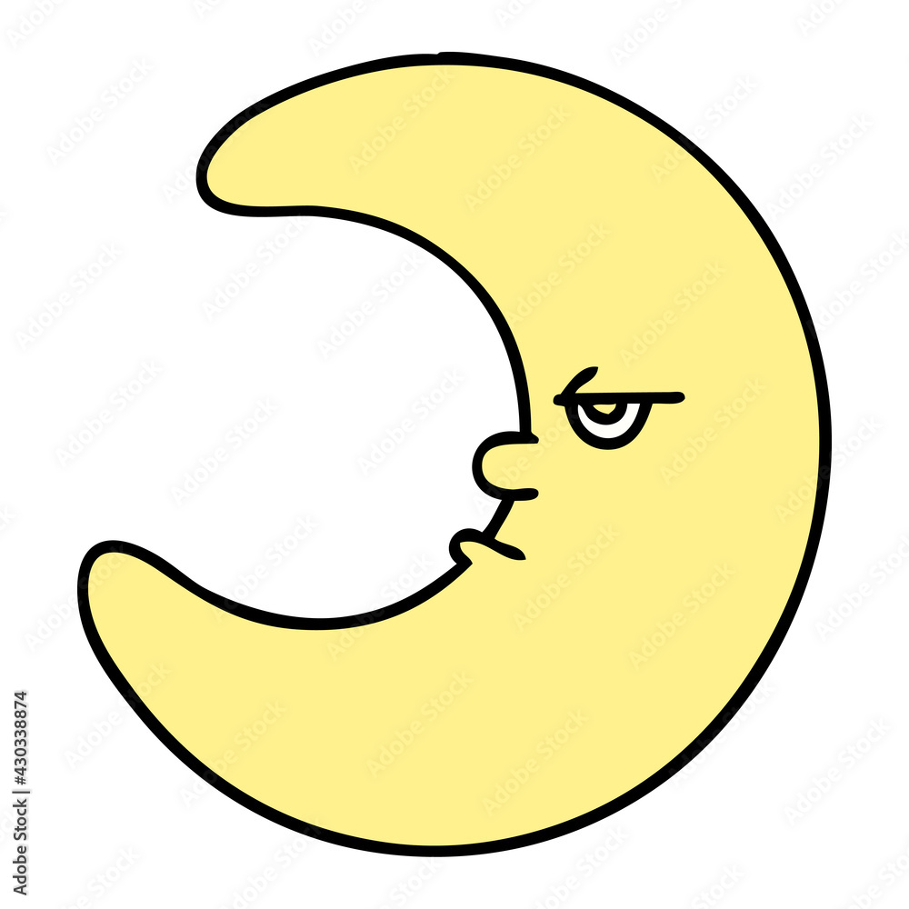 cartoon moon looking tired cartoon moon looking tired