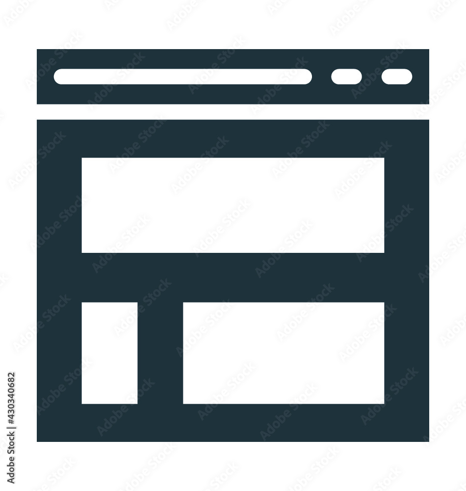 Page Design Vector Icon Page Design Vector Icon