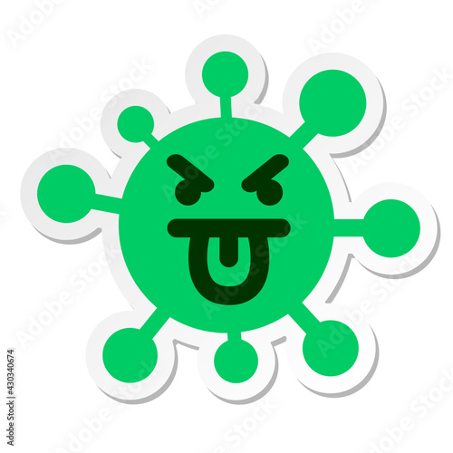 mean face sticking out tongue icon