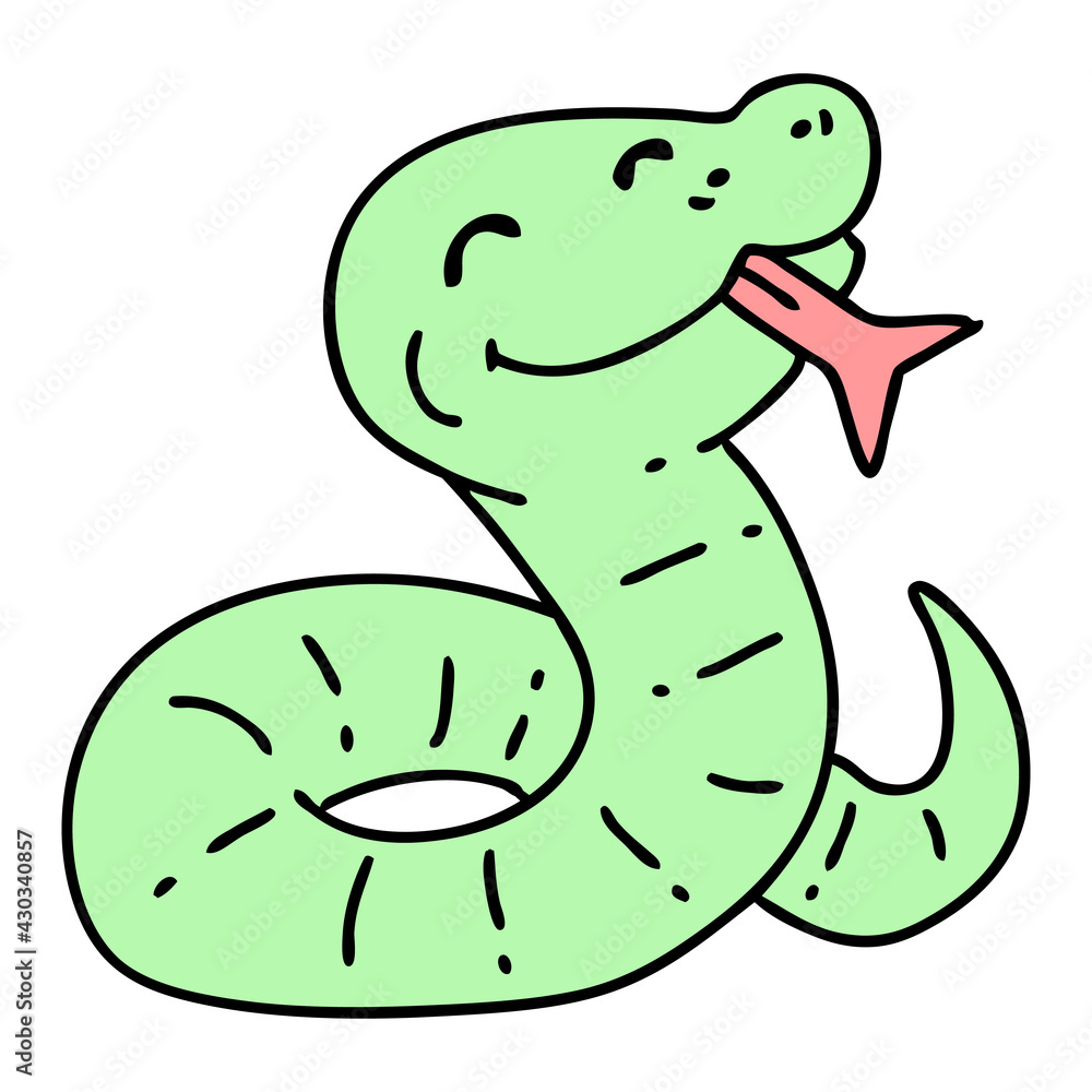 cartoon happy snake cartoon happy snake