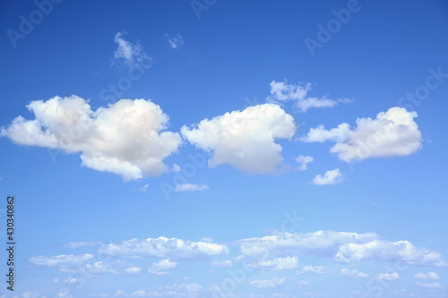 Fototapeta Naklejka Na Ścianę i Meble -  View of beautiful blue sky with white clouds