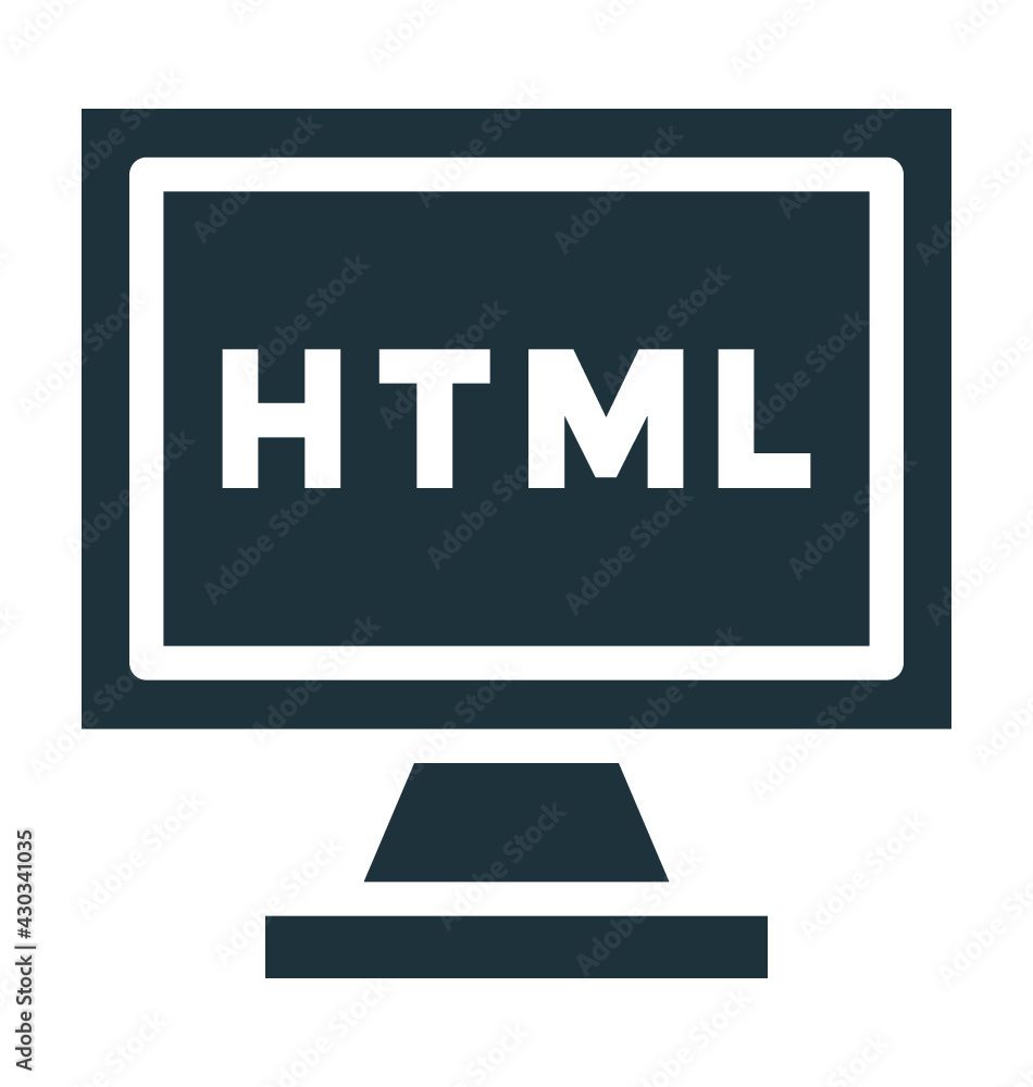 HTML Coding Vector Icon
