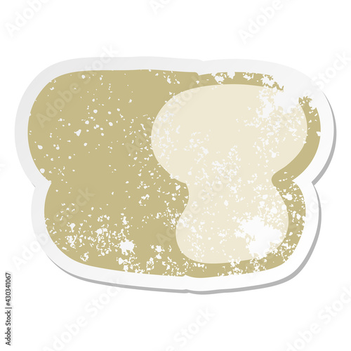 oaf of bread grunge sticker