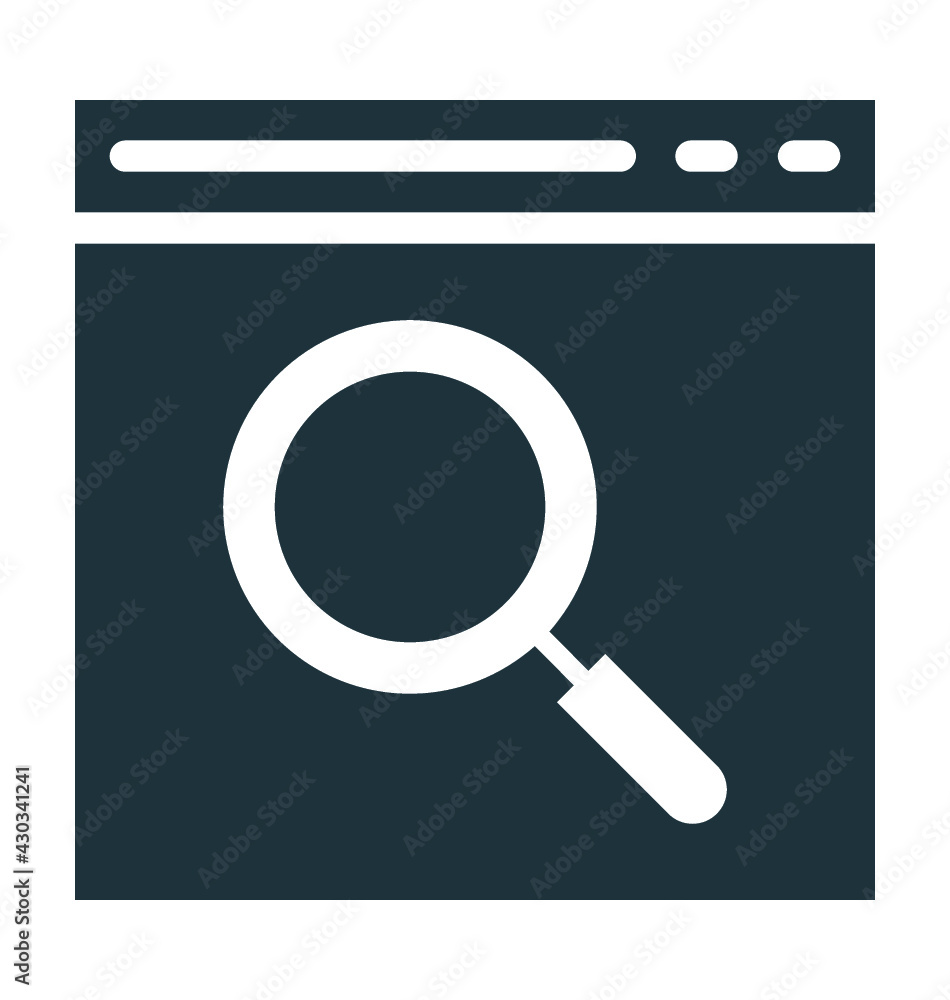 Magnifier Vector Icon Magnifier Vector Icon