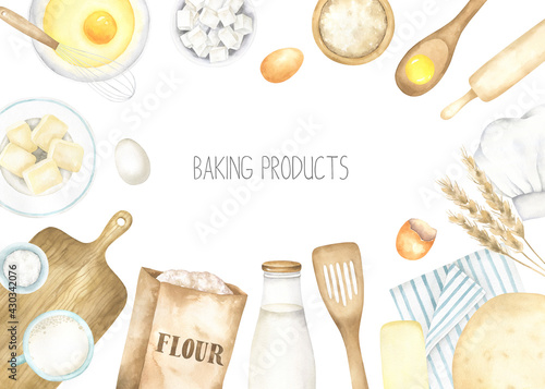 Baking Ingredients Frame photo