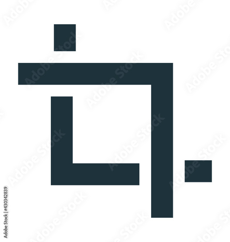 Crop Vector Icon