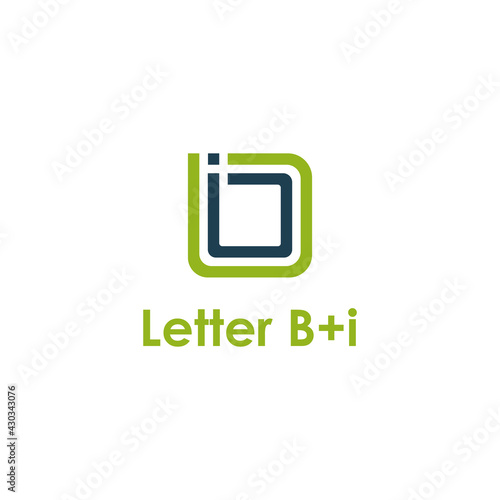 BI Logo Letter BI Symbols Templates Creative