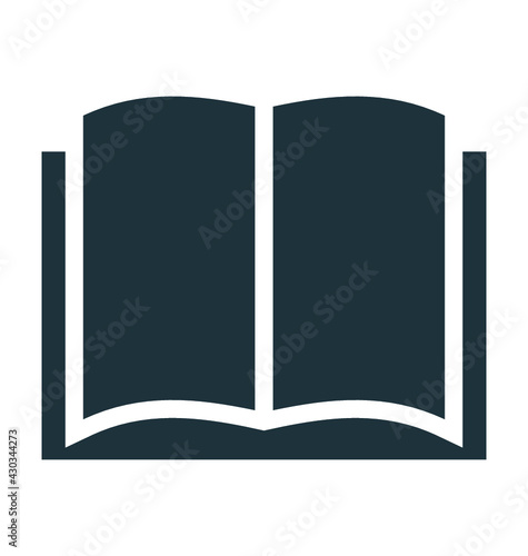 Open Book Vector Icon
