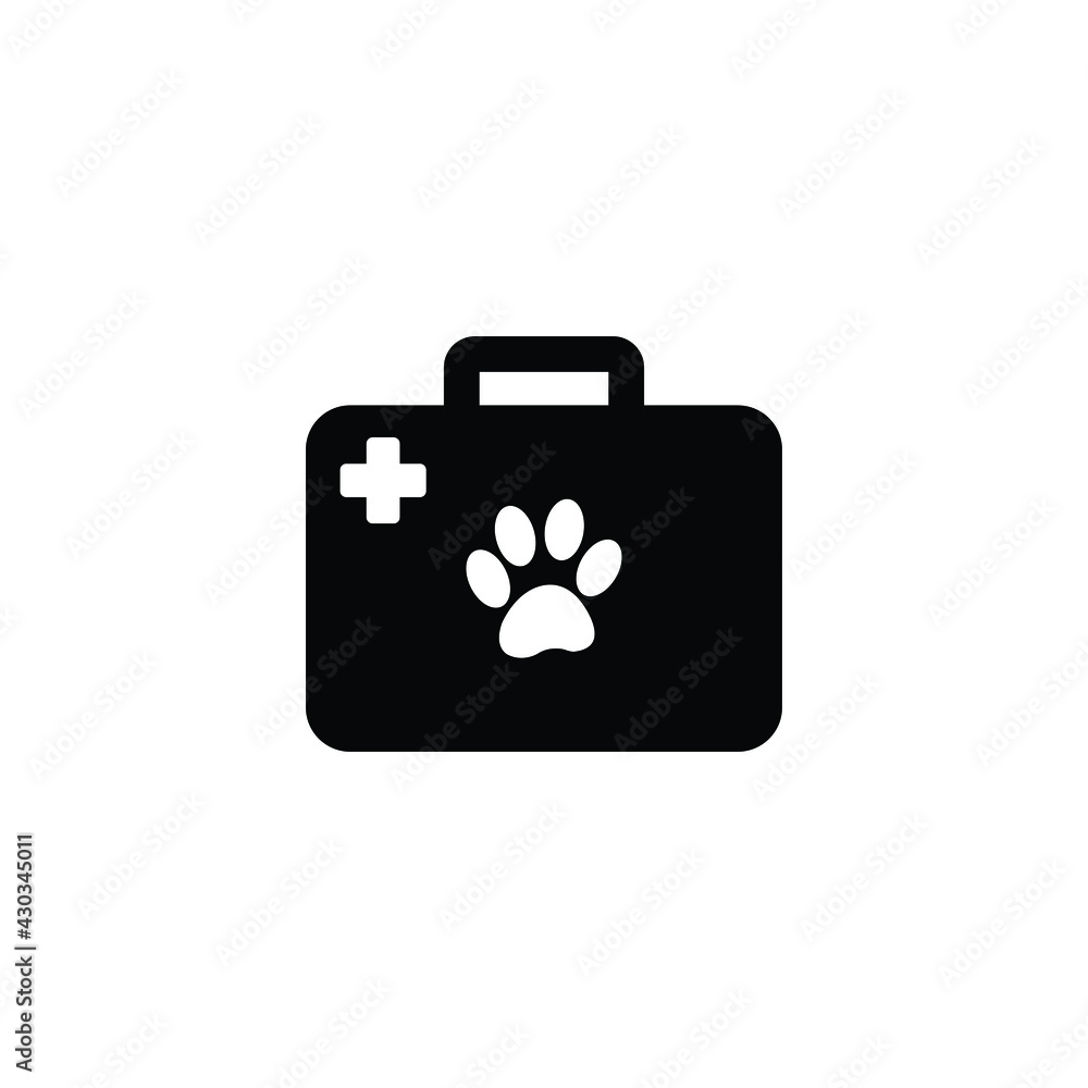 veterinarian icon. animal medicine bag icon veterinarian icon. animal medicine bag icon