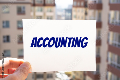 Wallpaper Mural Text sign showing Accounting. finance and accounting concept. Torontodigital.ca