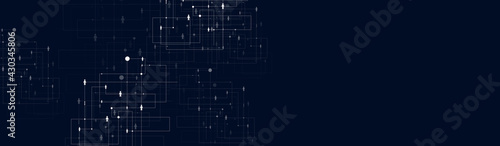 Human Connections on the dark blue background