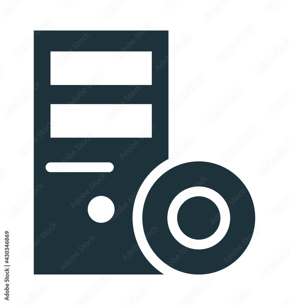 Pc Tower Vector Icon Pc Tower Vector Icon