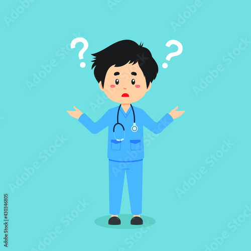 Nurse Confused with Question Mark