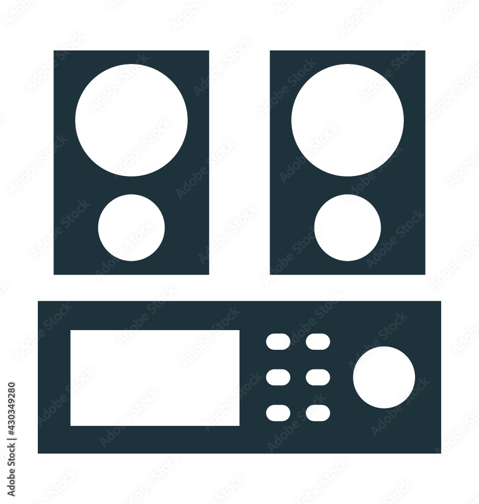 Music System Vector Icon
