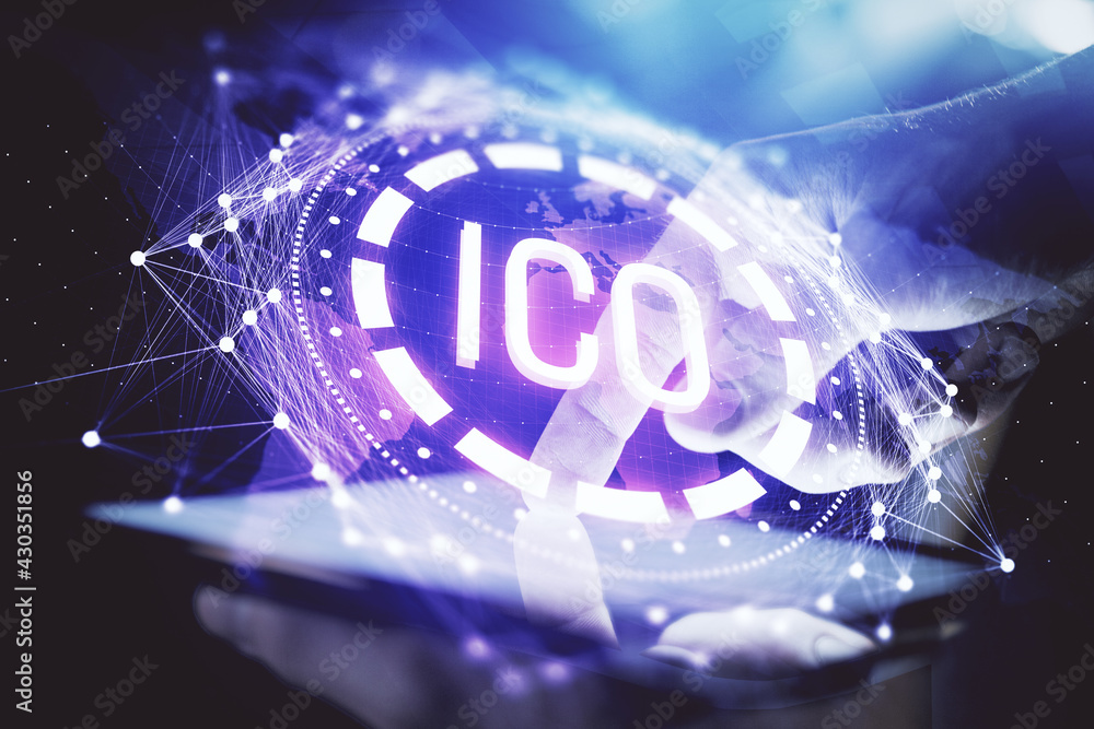 © peshkova - Double exposure of man's hands holding and using a phone and crypto currency blockchain theme drawing. © peshkova - Double exposure of man's hands holding and using a phone and crypto currency blockchain theme drawing.