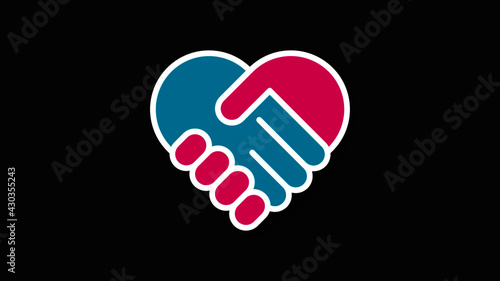 shaking hands icon