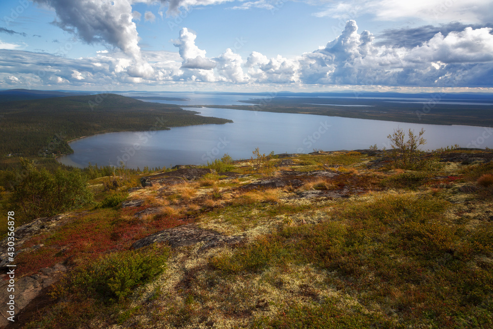 Lapland zapovednik in autumn day. Kola Peninsula. Russia