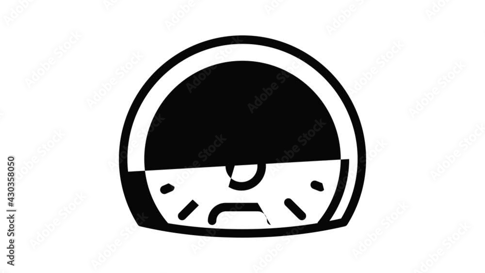 Speedometer icon animation outline best object on white background Speedometer icon animation outline best object on white background