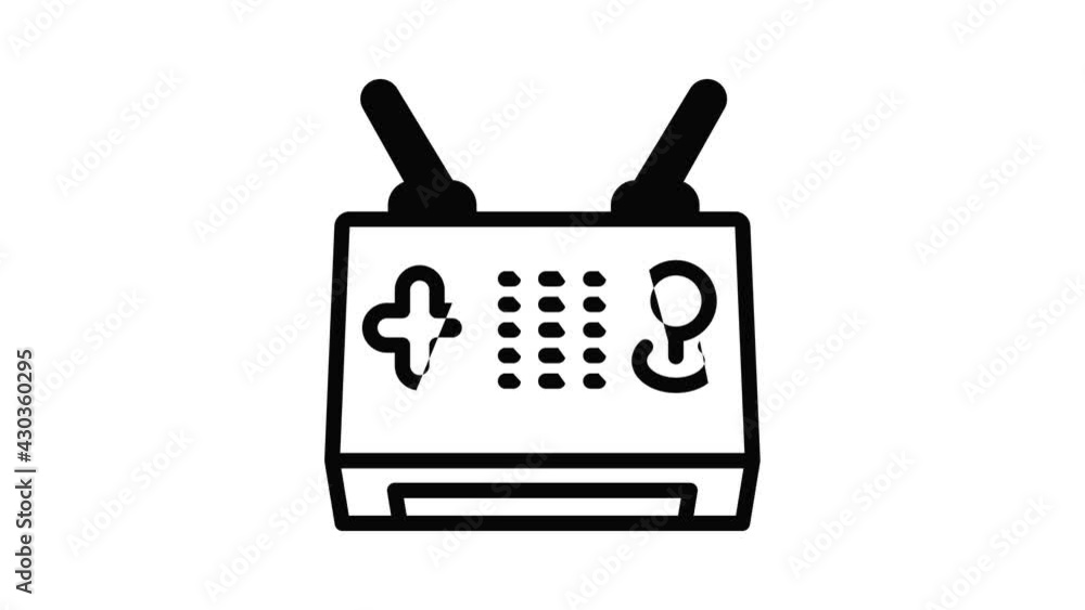 Drone joystick icon animation outline best object on white background Drone joystick icon animation outline best object on white background