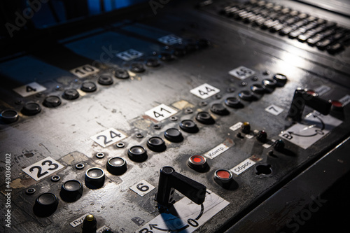 Stage equipment control panel photo