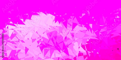 Light pink vector layout with triangle forms.