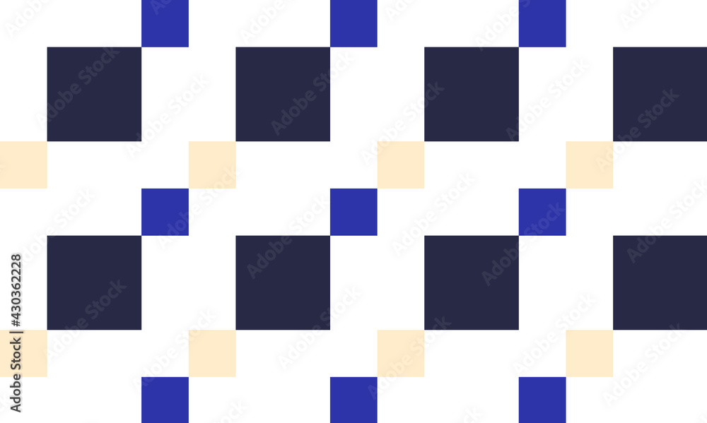 Retro style seamless vector pattern with geometric ornament and editable colors Retro style seamless vector pattern with geometric ornament and editable colors