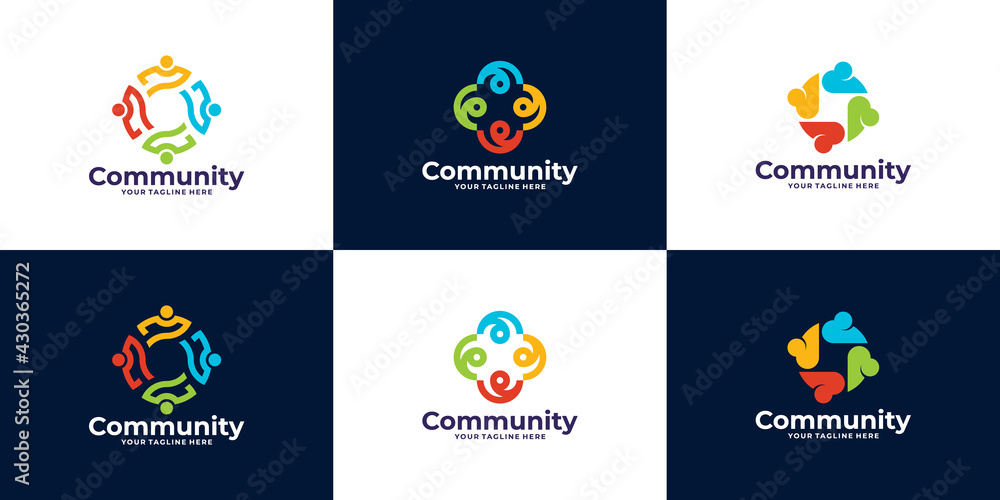 Plakat logo People and community Logo Design for Teams or Groups